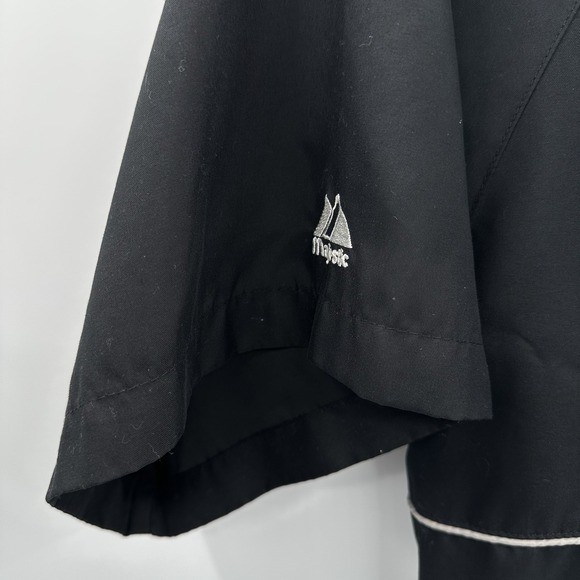 Majestic Colorado Rockies Black Short Sleeve 1/4 Zip Pullover Men's Large L Y2K - Picture 5 of 11